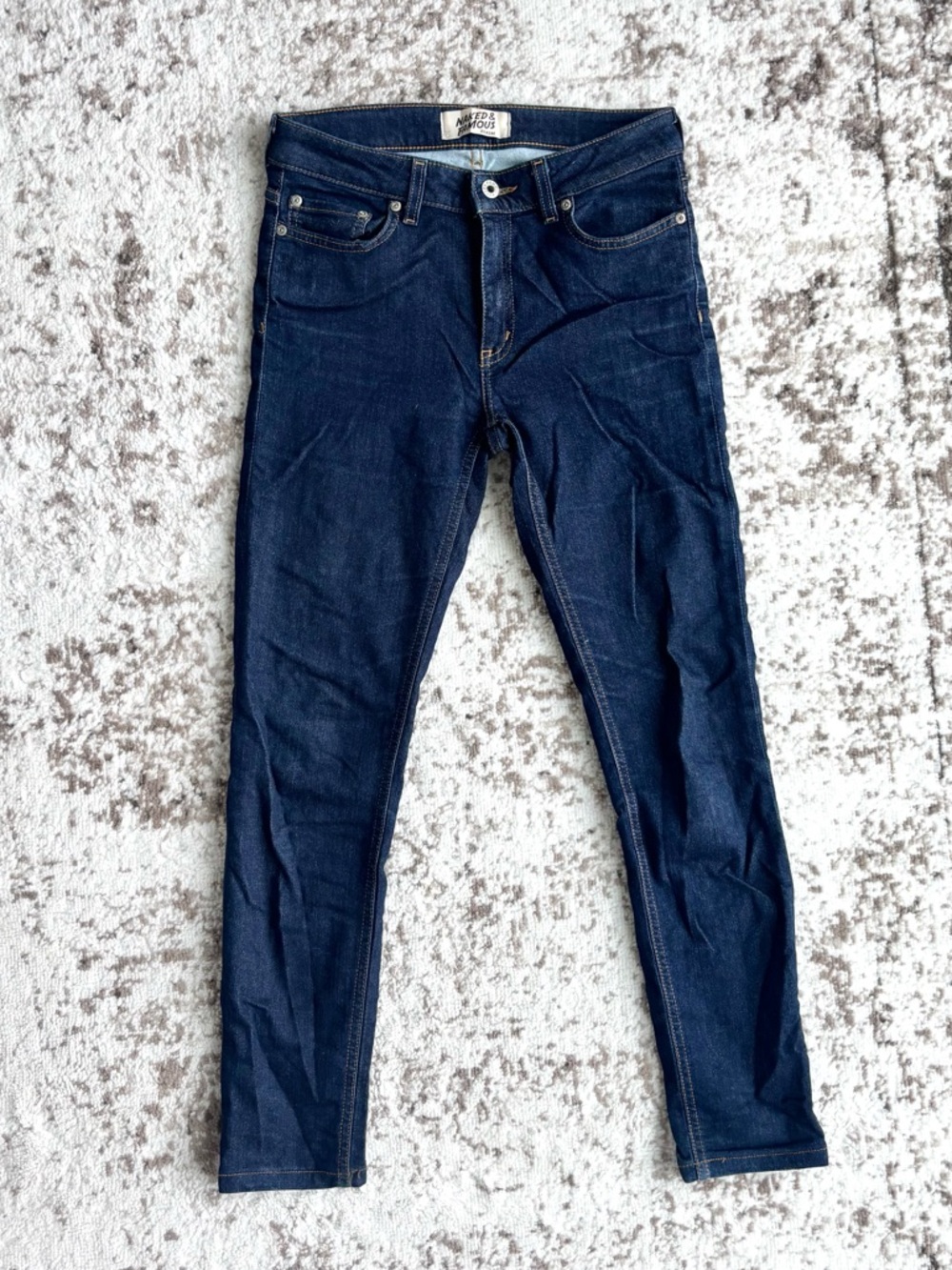 Naked & Famous Raw Japanese Selvedge Ultra Soft Skinny Denim Jeans